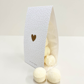 Bath bombs heart | 2 pieces