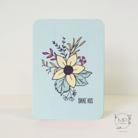 Postcard ‘Dikke kus’ / 5 pieces