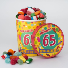 Candy Bucket 65 jaar