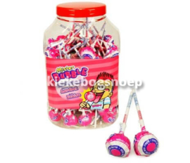 Kauwgom lollie Strawberry (5 stuks)