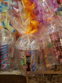 Beker met lolly en rietje