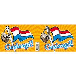 Blik met deksel 1 ltr Geslaagd vlag