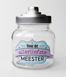 Snoeppot Allerliefste Meester