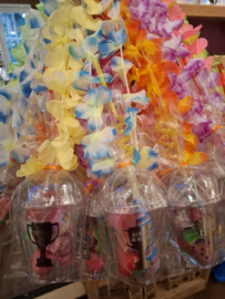 Beker met lolly en rietje