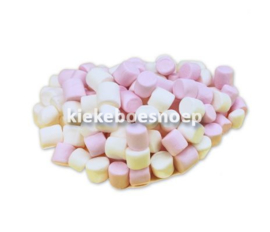 Mini marshmallows roze wit (250 gram)
