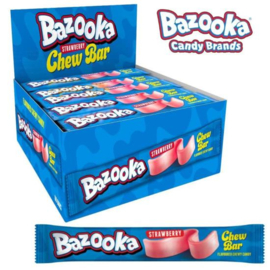 Bazooka Chew Bar Strawberry (per stuk)
