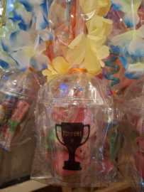 Beker met lolly en rietje