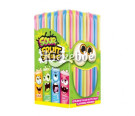 Johny Bee Sour Fruit Straws 3 gr. (10 stuks)