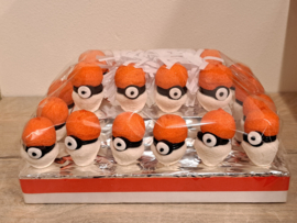 Uitdeeltaart Pokemonbal (24 stuks)