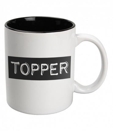 Black & White Mug Topper