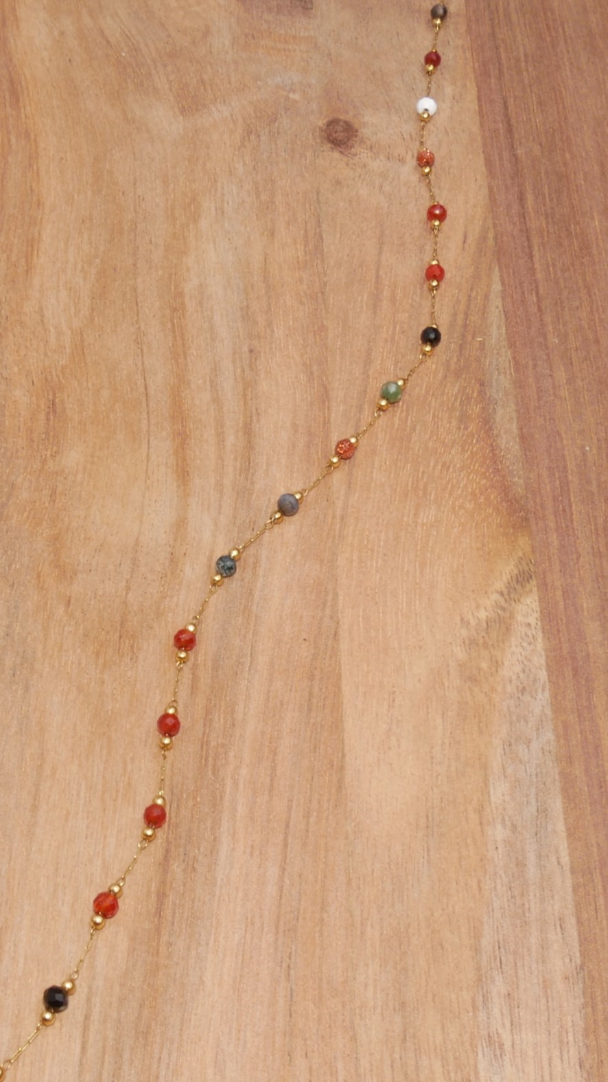 Ketting mixed gemstones
