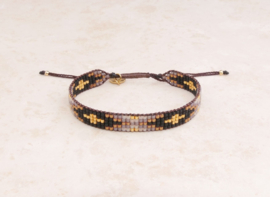 Armband geweven black design