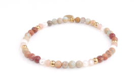 Set of four - soft terracotta gold