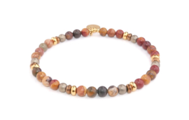 Armband jaspis indian red
