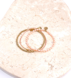 Set of three - soft peach
