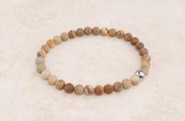 Armband jaspis natural