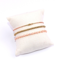 Set of three - soft peach