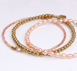 Set of four - soft peach