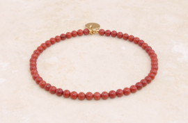 Armband jaspis warm red