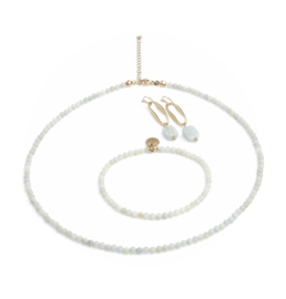 Oorbellen green amazonite
