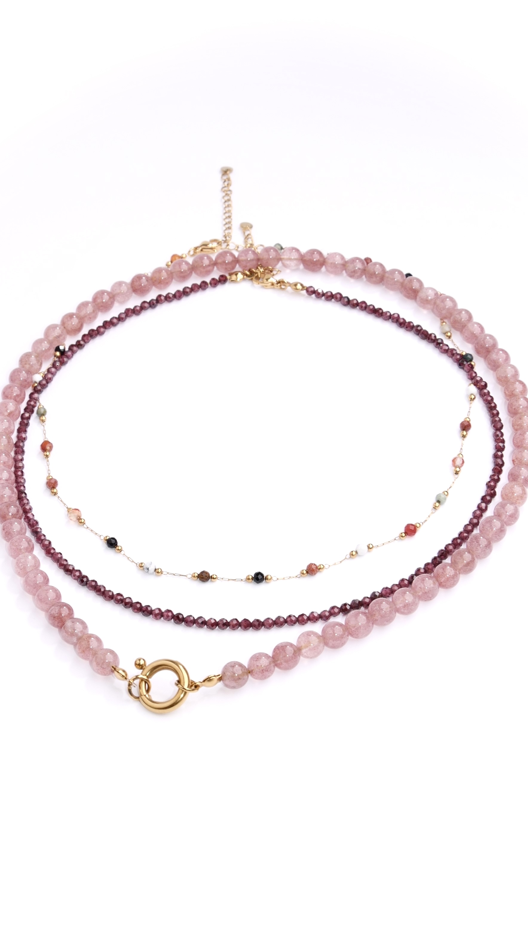 Ketting purple garnet