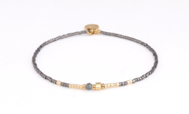 Armband miyuki dark gray