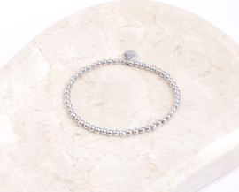 Set of four - sapphire blue silver