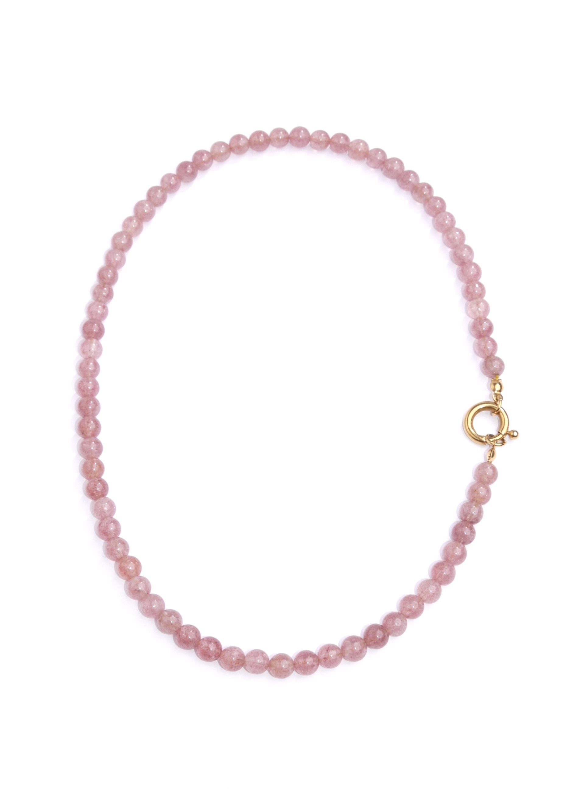 Ketting strawberry quartz large