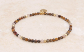 Armband tijgeroog brown cedar