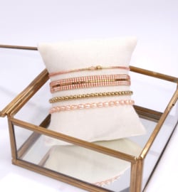 Set of four - soft peach