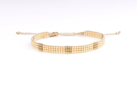 Armband geweven golden