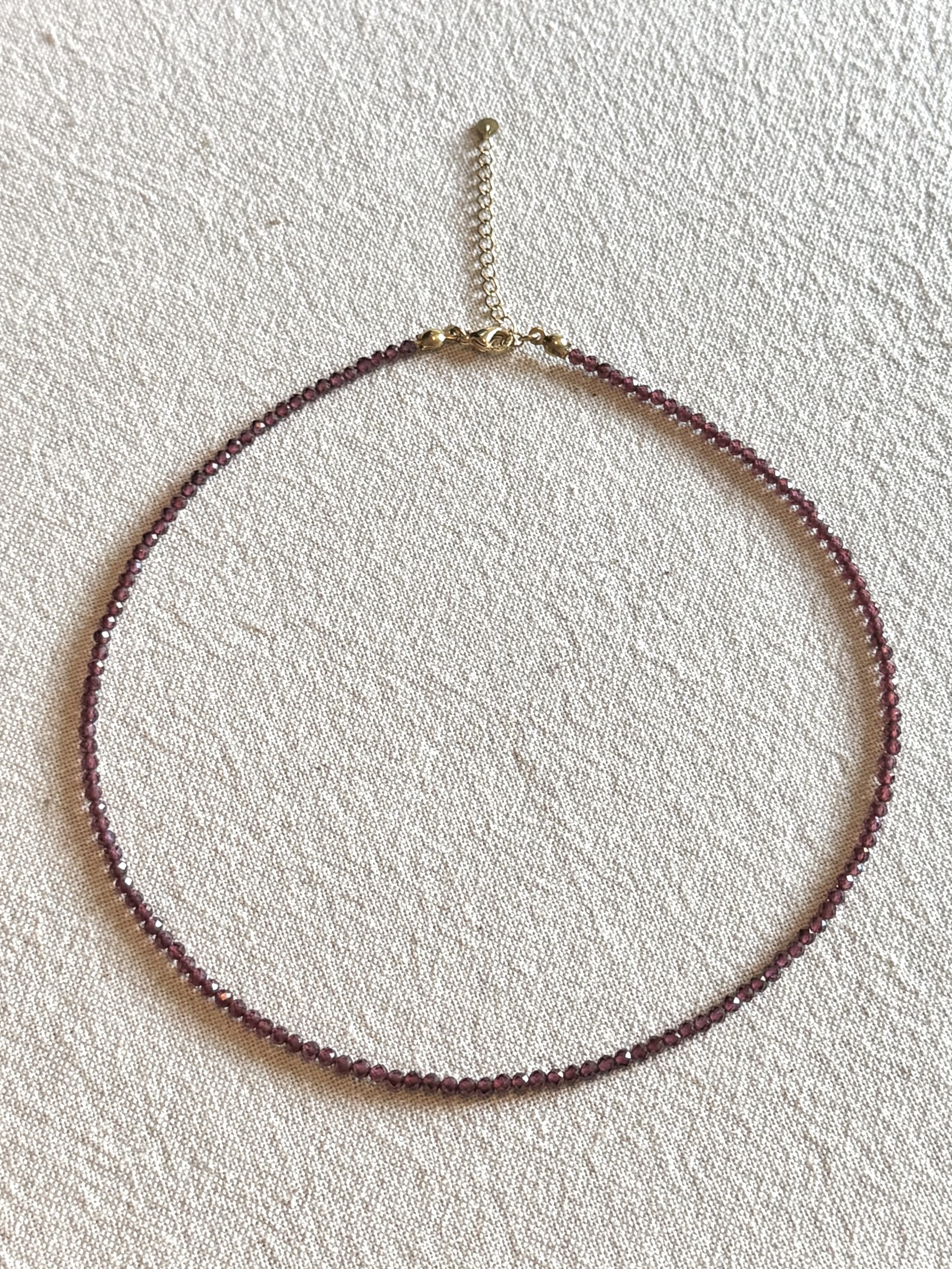 Ketting purple garnet