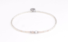 Armband miyuki silver