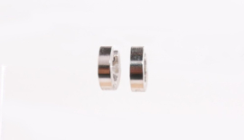 Oorbellen huggie small silver