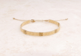 Armband geweven golden