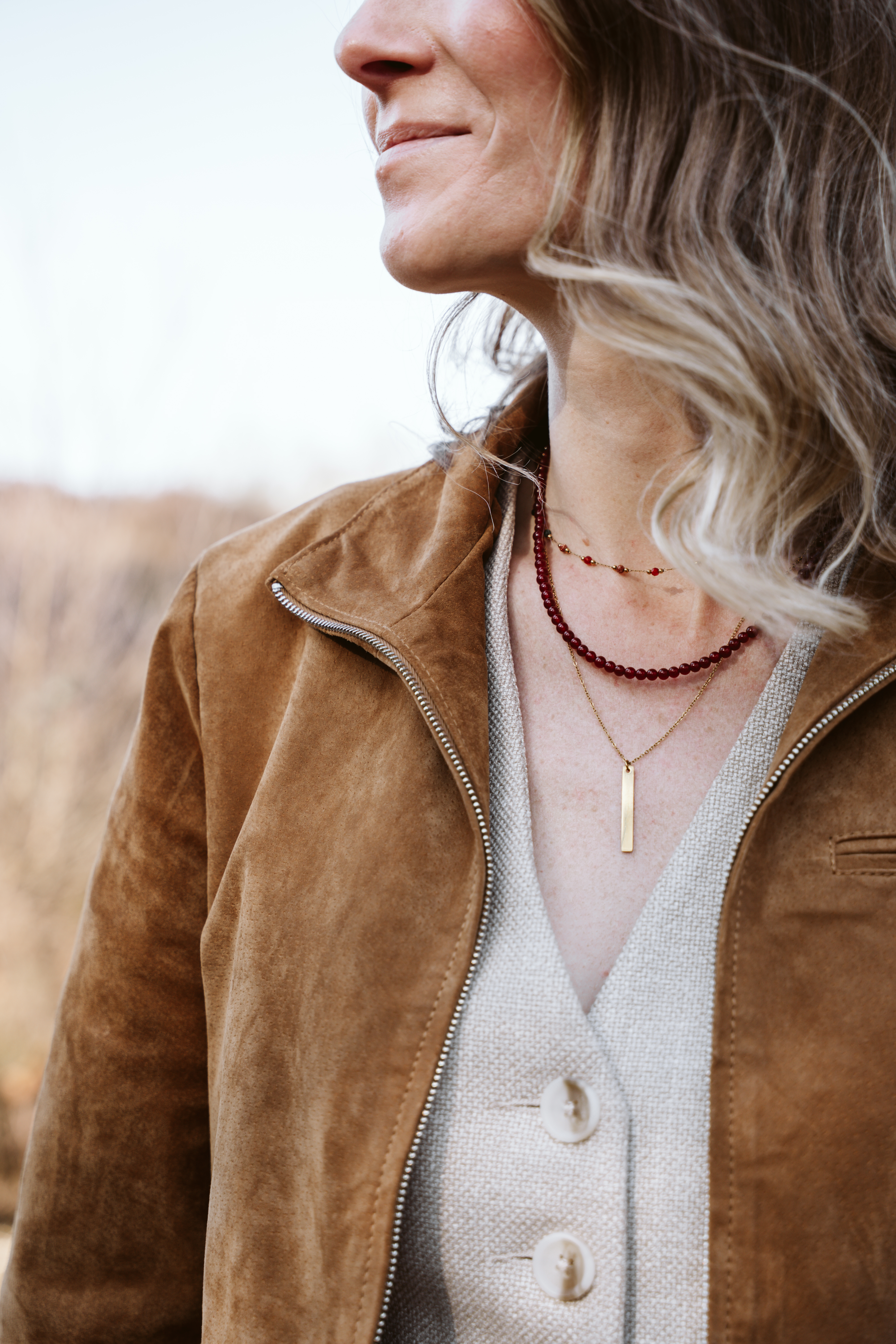Ketting red agate