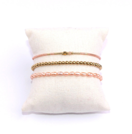 Set of three - soft peach