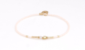 Armband miyuki soft white