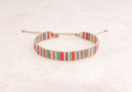 Armband geweven multicolor