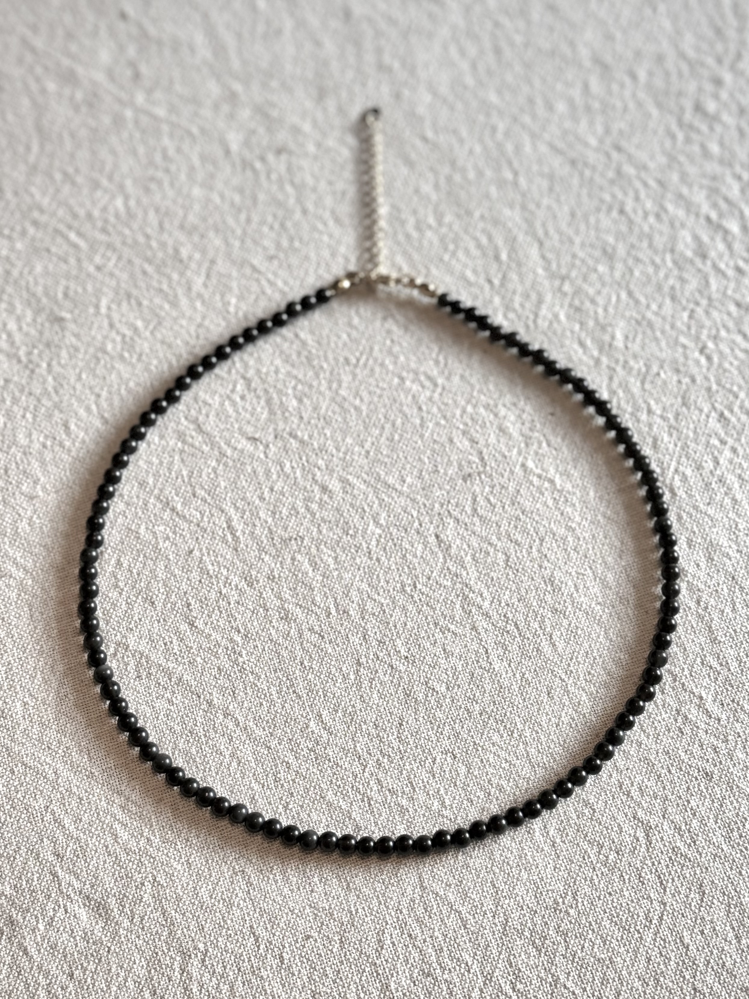 Ketting black obsidian