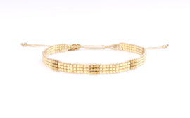 Set of four - golden and sapphire blue