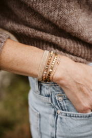 Armband geweven opal