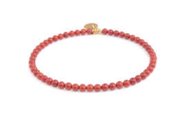 Armband jaspis warm red
