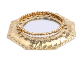 Armband hematiet round medium