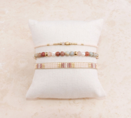 Armband jaspis soft terracotta