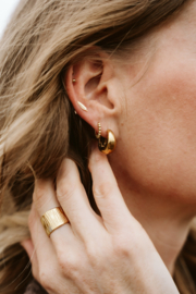 Oorbellen dots gold