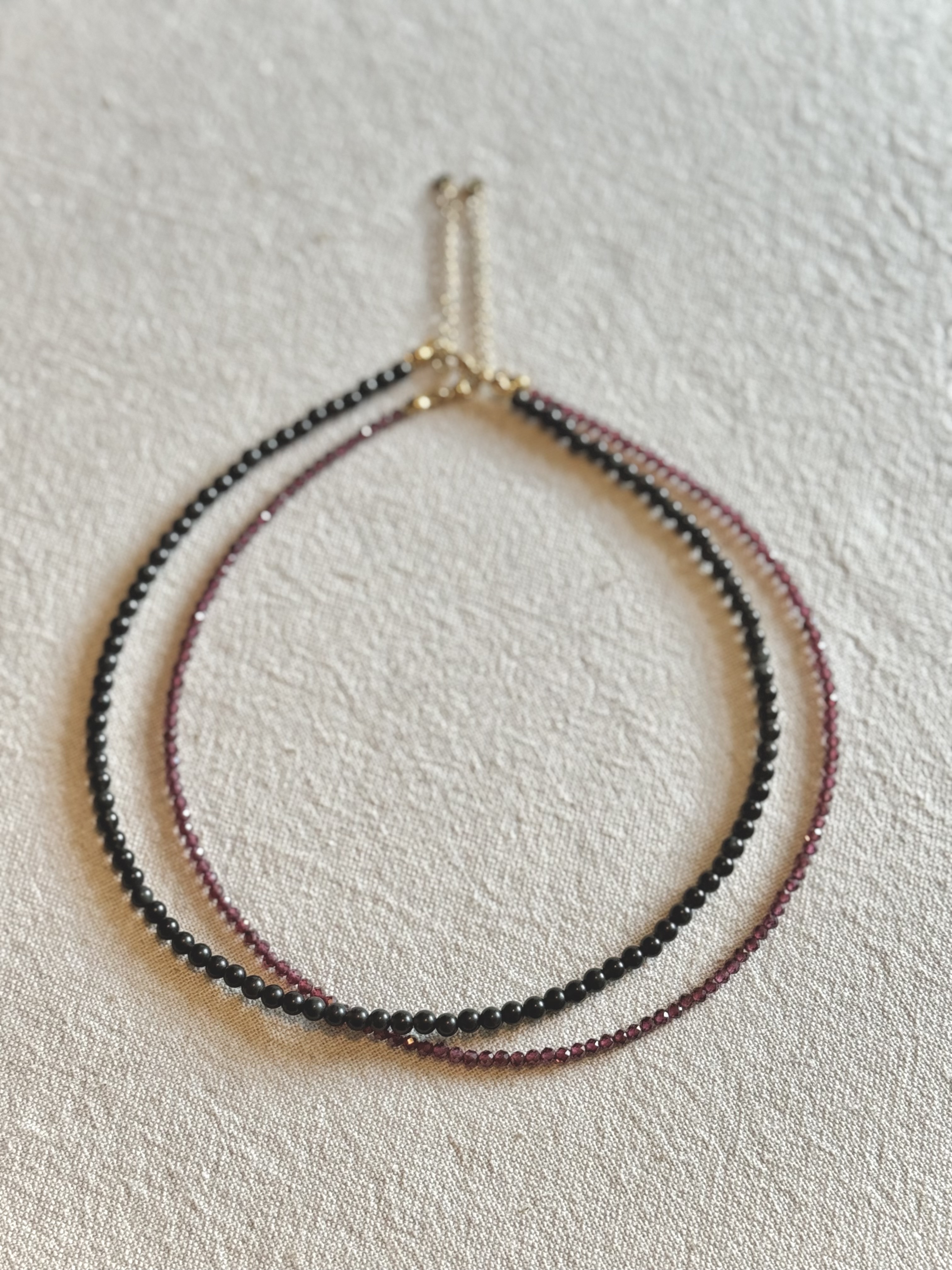 Ketting black obsidian