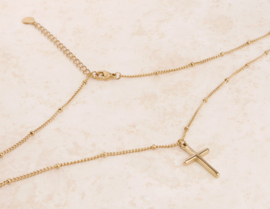 ketting cross ball chain