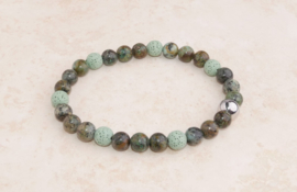 Armband jaspis green pine