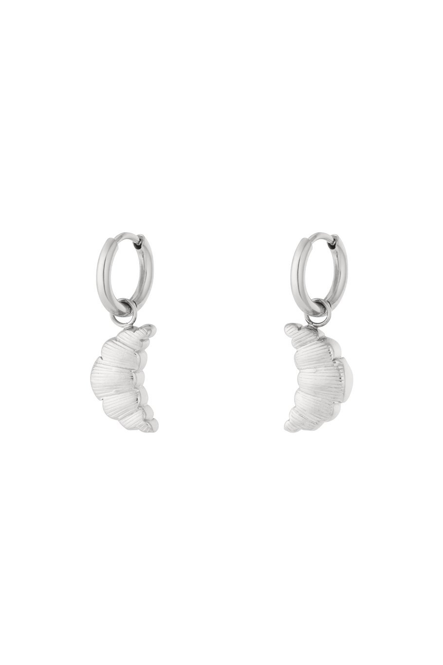 Croissantjes Oorbellen Zilver